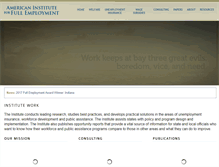 Tablet Screenshot of fullemployment.org